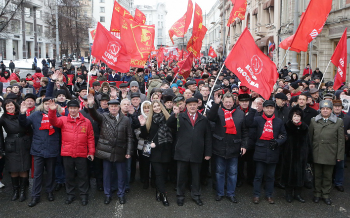 Праздничное шествие и митинг 23 февраля в Москве