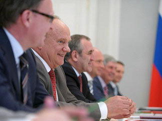 Лидер КПРФ Г.А. Зюганов и руководители парламентских партий встретились с Президентом России В.В. Путиным
