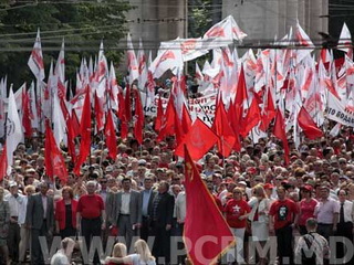40 тысяч человек собрала акция протеста в Кишиневе