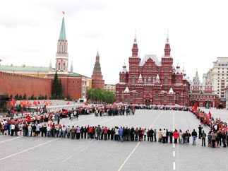 Пионерская линейка на Красной площади